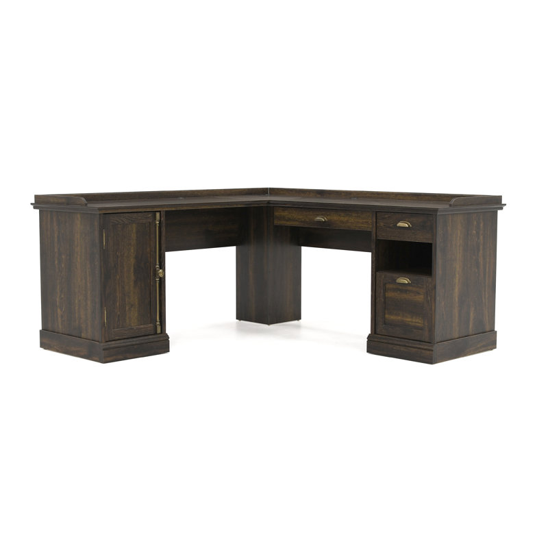 Beachcrest Home Bowerbank LShaped Executive Desk & Reviews